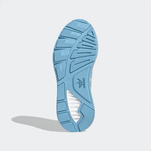 adidas Womens ZX 1k Boost Running Jogging Gym Fitness Trainer Blue White FY3630 - Picture 5 of 12